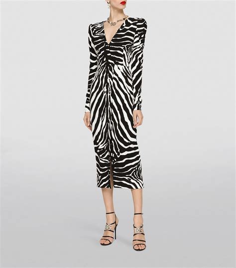 dolce gabbana zebra dress|dolce and gabbana famous dresses.